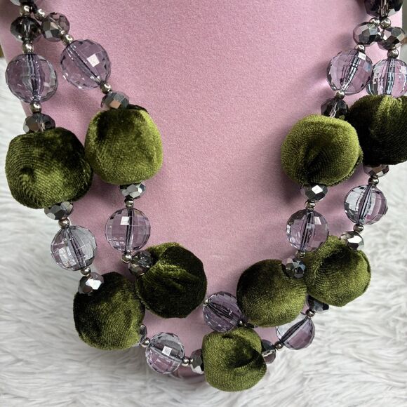 Plunder Design "Evergreen" Necklace Women’s Jewelry Velvet Holiday - Picture 8 of 8